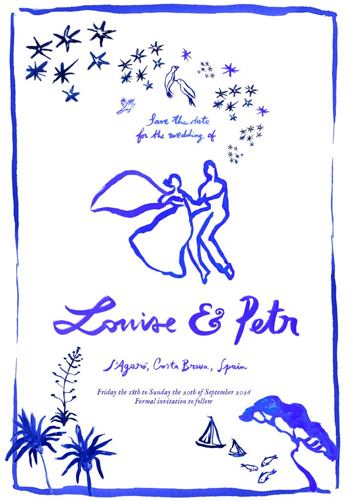 Louise & Petr — Save the date, 18-20 September 2026, Spain